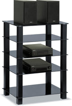 Trinity Gloss 5 Shelf with Legs Flat Screen