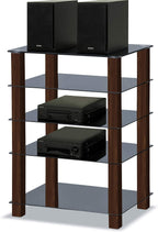Trinity Gloss 5 Shelf with Legs Flat Screen