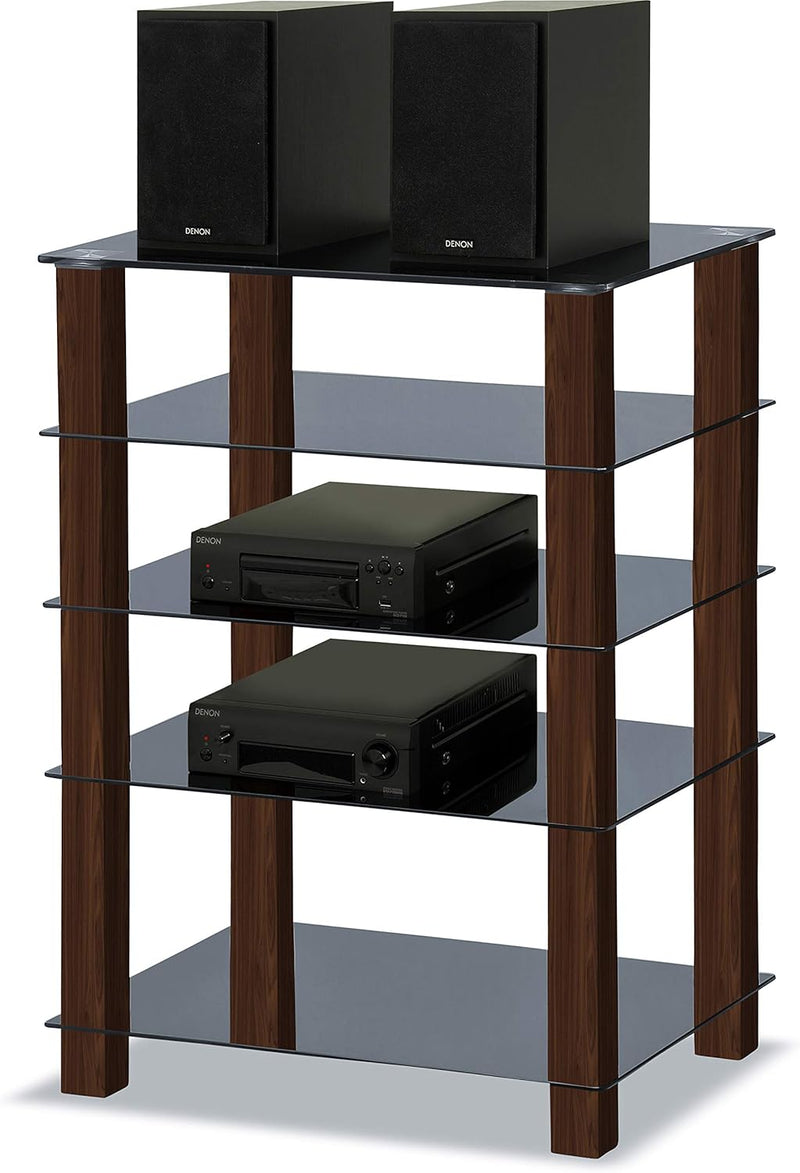 Trinity Gloss 5 Shelf with Legs Flat Screen