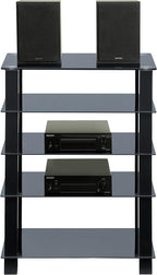 Trinity Gloss 5 Shelf with Legs Flat Screen