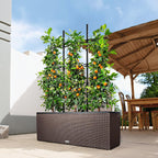 Trio Cottage 30 Self Watering Planter Large Rattan
