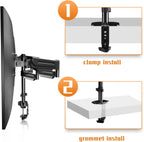 Triple Monitor Mount Stand for 3 Monitors Adjustable