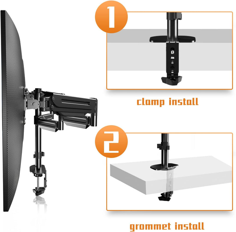 Triple Monitor Mount Stand for 3 Monitors Adjustable