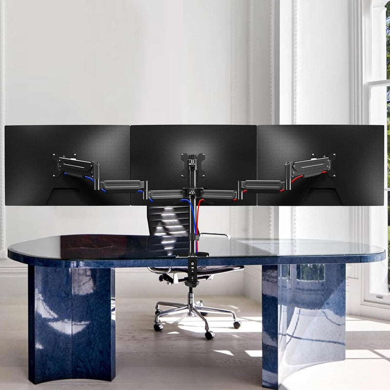 Triple Monitor Mount Stand for 3 Monitors Adjustable