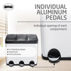 Triple Pedal Bin 45 Litres Mod