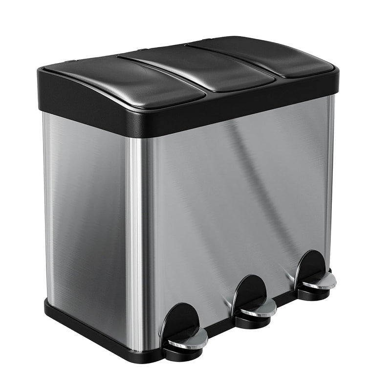 Triple Pedal Bin 45 Litres Mod
