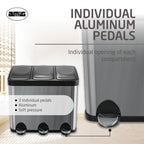 Triple Pedal Bin 45 Litres Mod