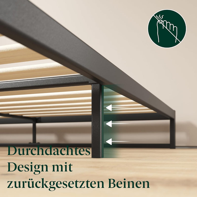 Trisha Heavy Duty Low Profile Platform Bed Frame