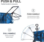 Trolley 250L Folding Wagon with Canopy Push Pull