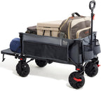 Trolley 300L Folding Beach Cart with Brakes Adjustable