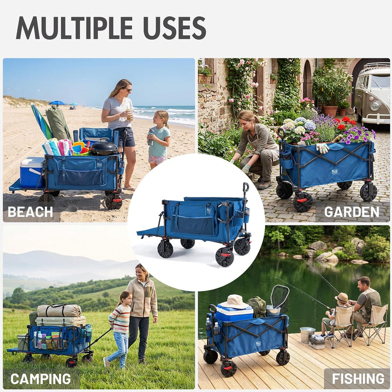 Trolley 400L with Tailgate Folding Camping