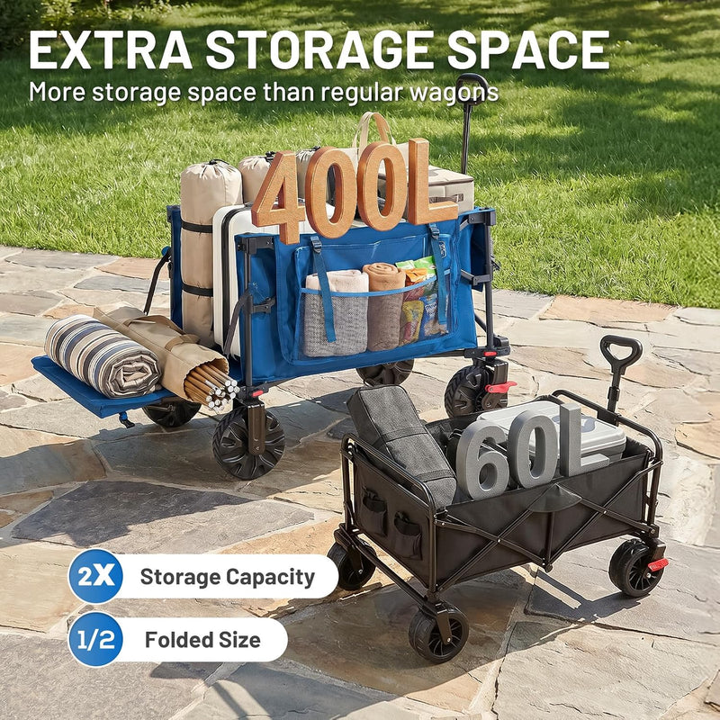 Trolley 400L with Tailgate Folding Camping