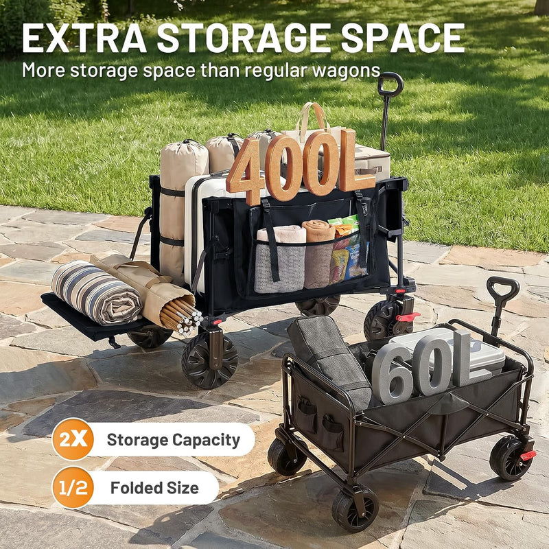 Trolley 400L with Tailgate Folding Camping