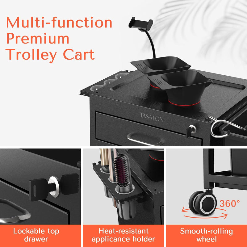 Trolley Cart with Wheels Hairdressing