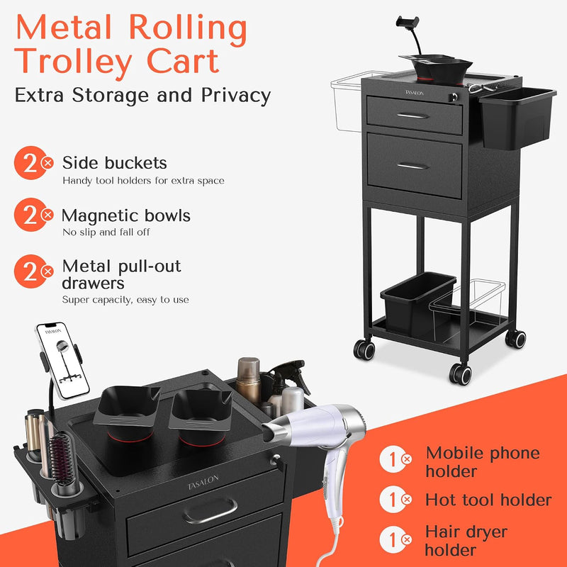 Trolley Cart with Wheels Hairdressing