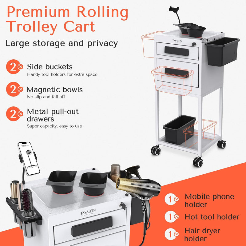 Trolley Cart with Wheels Hairdressing