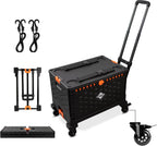Trolley Foldable Utility Cart Wagon with One Separate