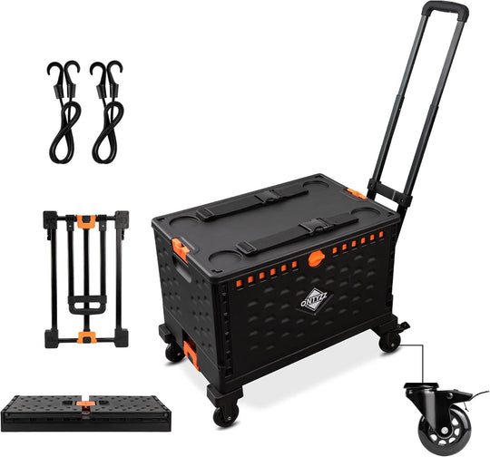 Trolley Foldable Utility Cart Wagon with One Separate