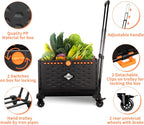 Trolley Foldable Utility Cart Wagon with One Separate