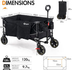 Trolley on Wheels Camping Cart with Brakes