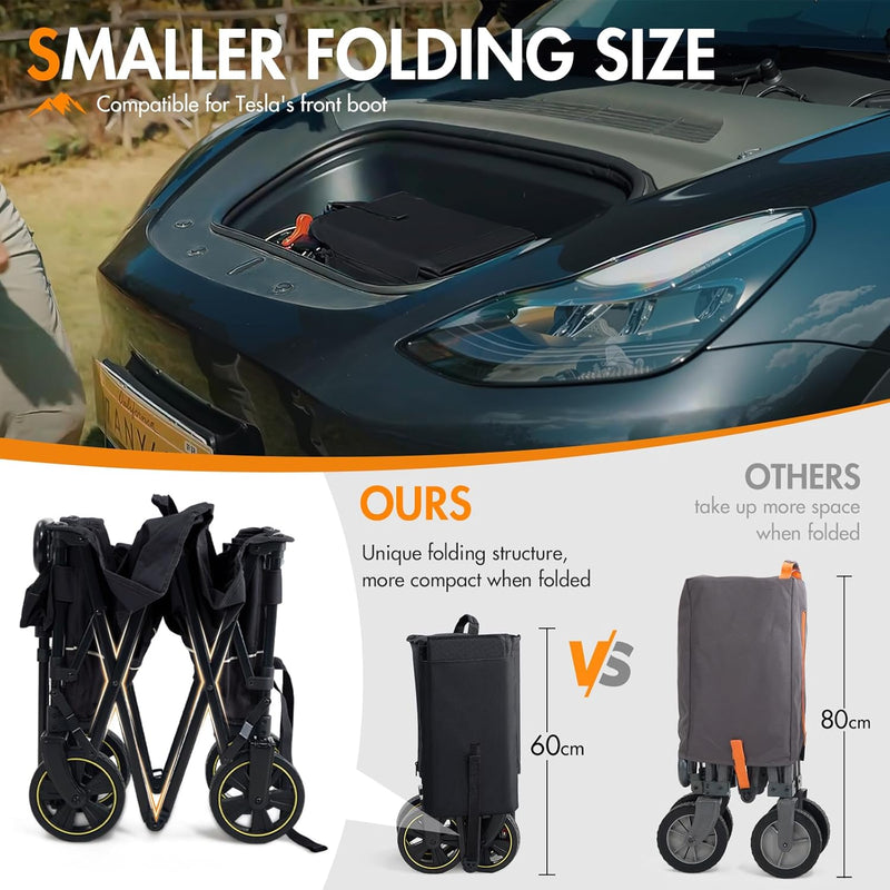 Festival Trolley on Wheels Camping Cart with Brakes