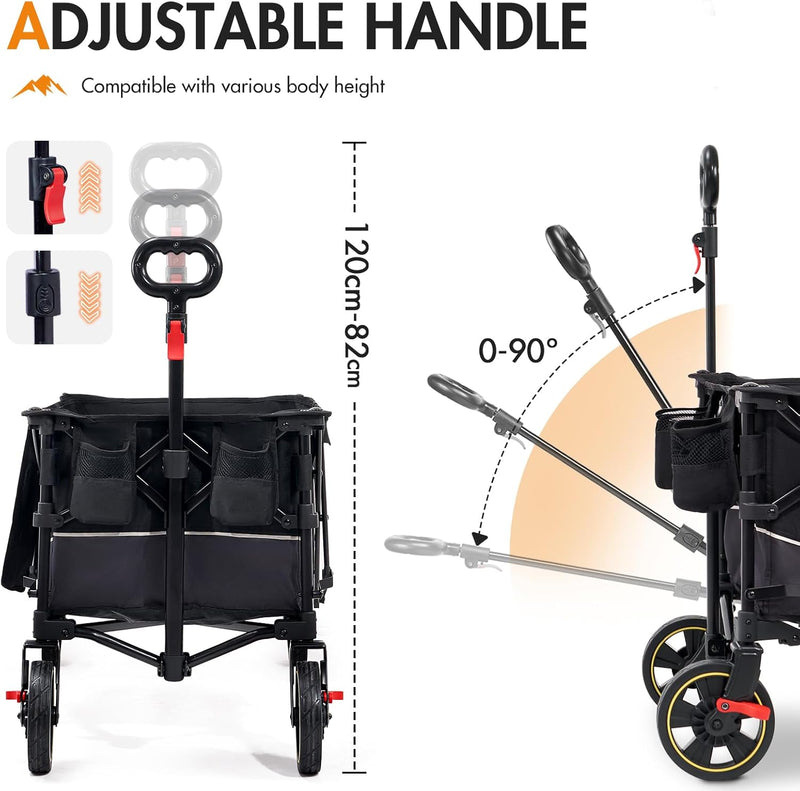 Festival Trolley on Wheels Camping Cart with Brakes