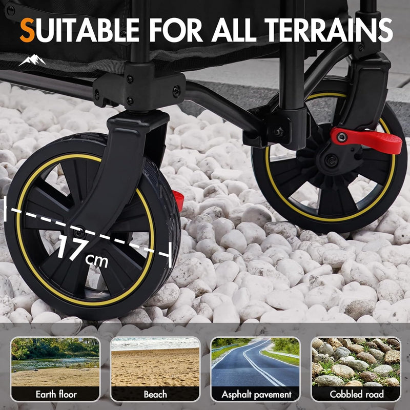 Festival Trolley on Wheels Camping Cart with Brakes