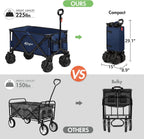 Trolley on Wheels for Sand 200L with Brakes