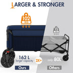 Trolley on Wheels for Sand 200L with Brakes