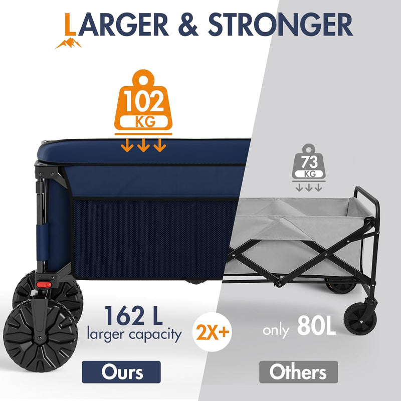 Beach Trolley on Wheels for Sand 200L