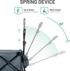 Trolley on Wheels with Adjustable Handle 200L Folding