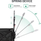 Trolley on Wheels with Adjustable Handle 200L Folding