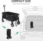 Trolley on Wheels with Adjustable Handle 200L Folding