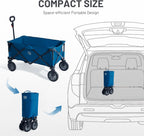 Trolley on Wheels with Adjustable Handle 200L Folding
