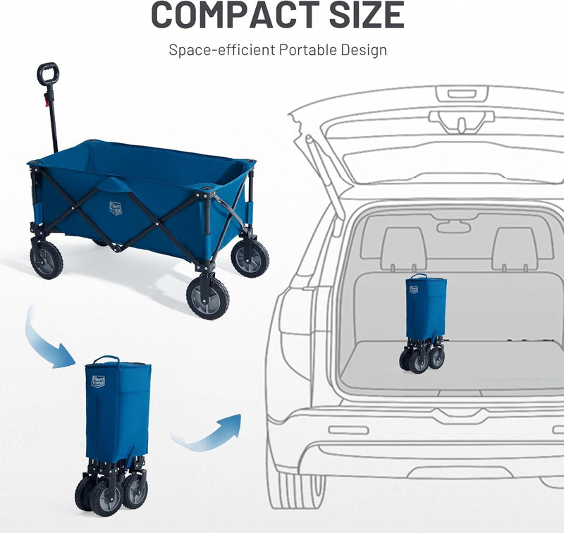Festival Trolley on Wheels with Adjustable Handle 200L