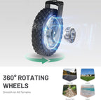 Trolley on Wheels with Adjustable Handle 200L Folding