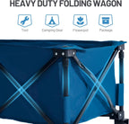 Trolley on Wheels with Adjustable Handle 200L Folding