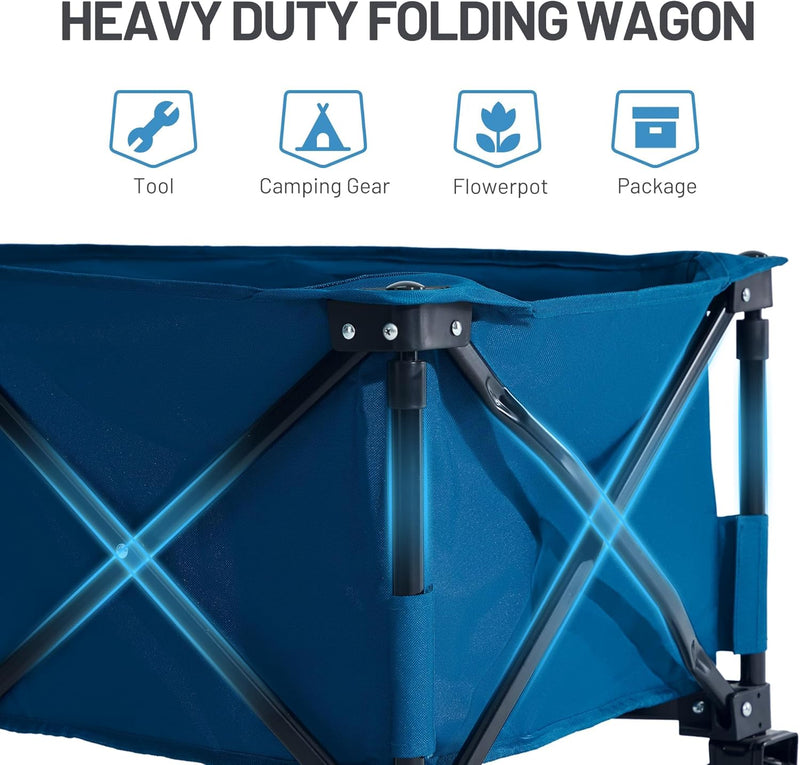 Festival Trolley on Wheels with Adjustable Handle 200L