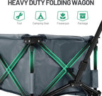 Trolley on Wheels with Adjustable Handle 200L Folding
