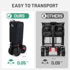 Trolley on Wheels with Brakes 200L Foldable Camping