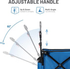 Trolley on Wheels with Brakes 200L Foldable Camping