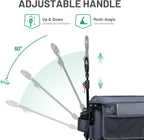 Trolley on Wheels with Brakes 200L Foldable Camping
