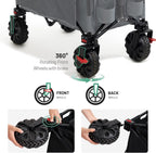 Trolley on Wheels with Brakes 200L Foldable Camping