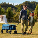 Trolley on Wheels with Brakes 200L Foldable Camping