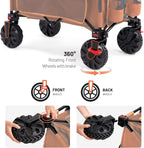 Trolley on Wheels with Brakes 200L Foldable Camping