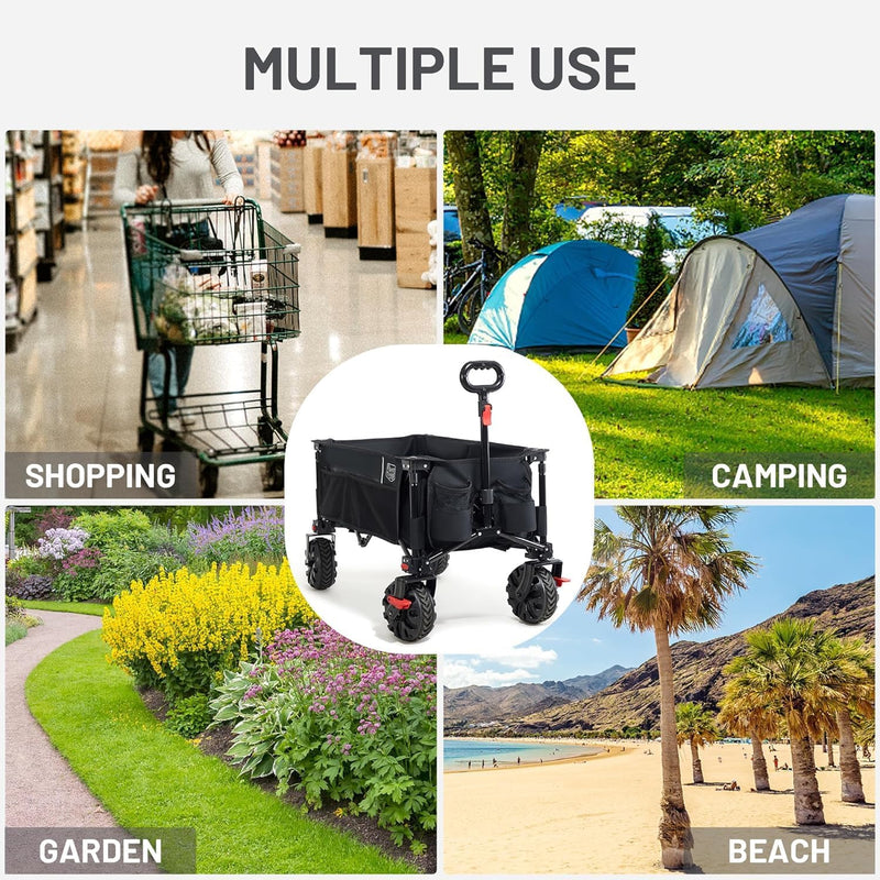 Festival Trolley on Wheels with Brakes 200L Foldable
