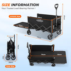 Trolley with Expandable Tailgate 140L
