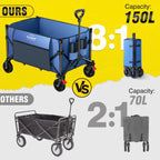 Trolley with Expandable Tailgate 140L