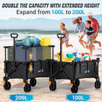 Trolley with Expandable Tailgate 140L
