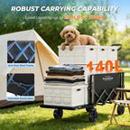 Trolley with Expandable Tailgate 140L